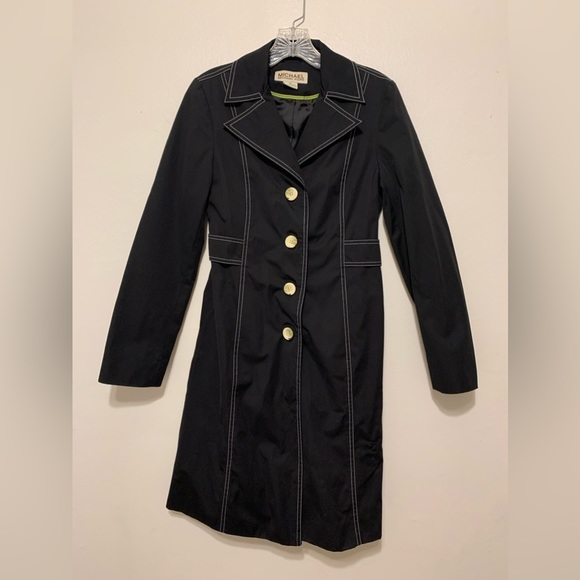 Michael Kors raincoat in black. Size XS. - Picture 1 of 2